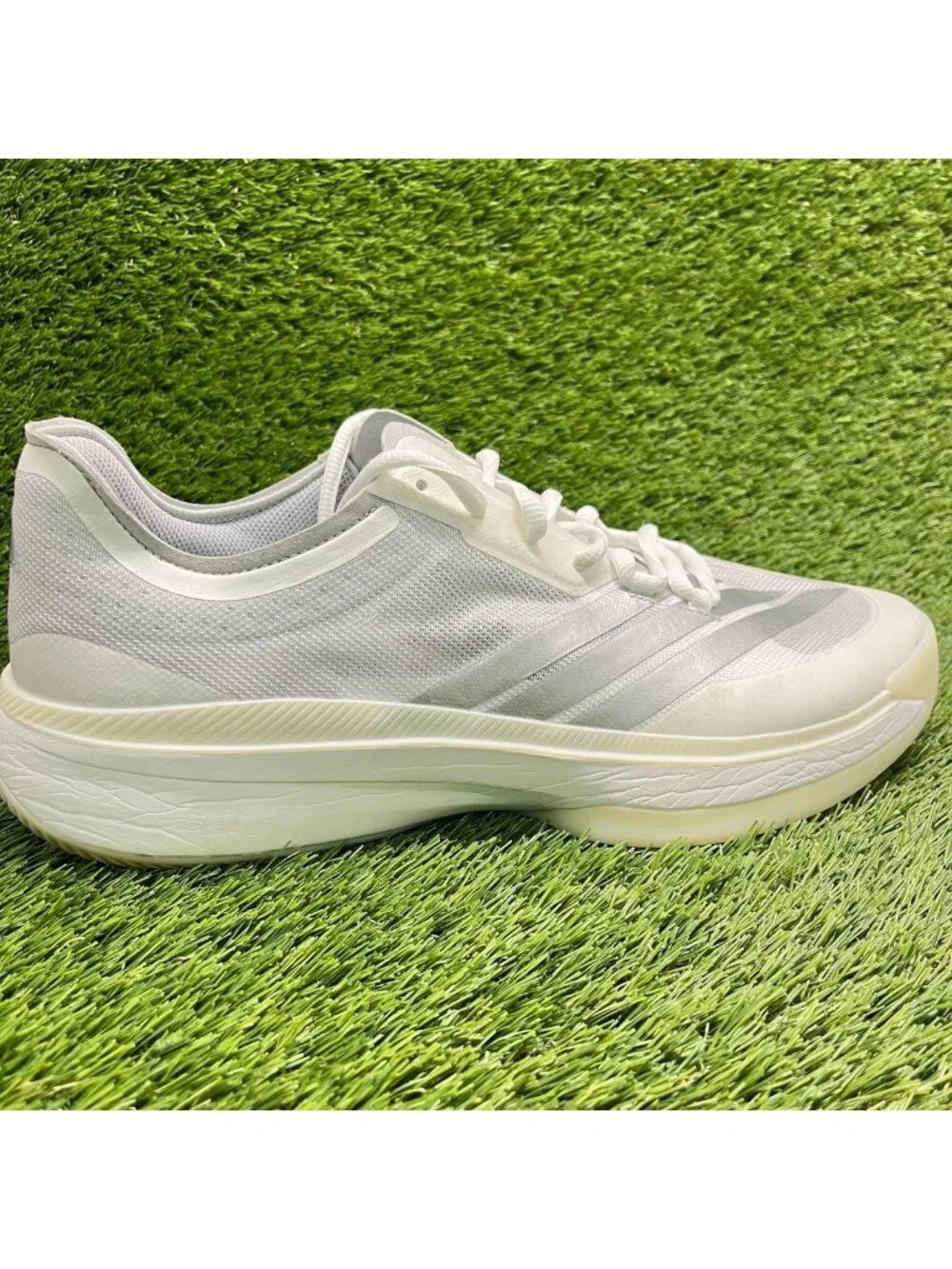 Adidas Adizero Select 3.0 Mens Size 15 White Silver Running Shoes Sneakers